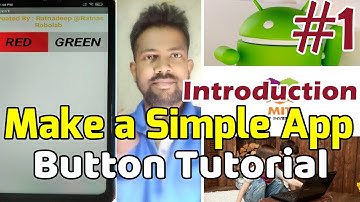 MIT App Inventor Introduction | Button | Make an Android App(Hindi) | App Development Tutorial 1