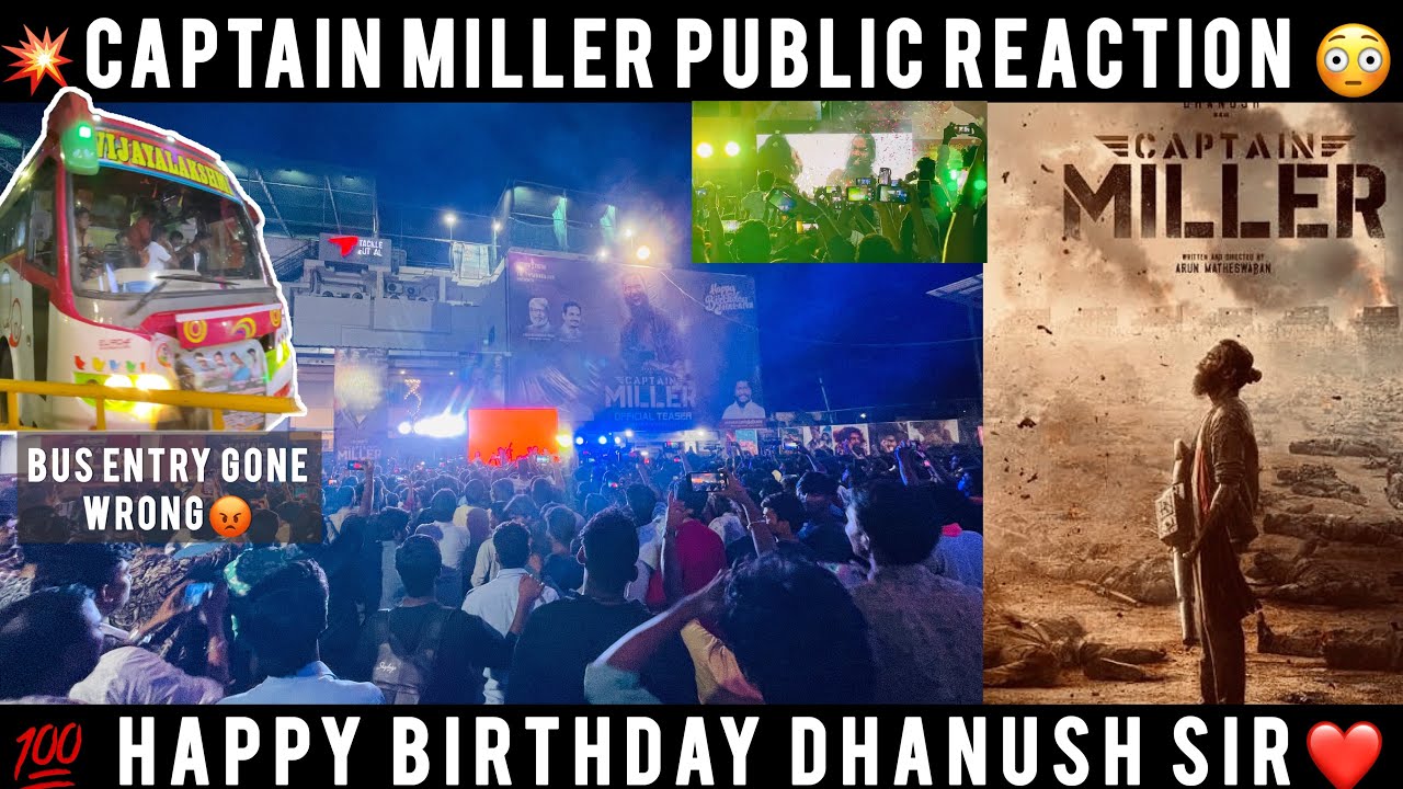 🔥CAPTAIN MILLER TEASER PUBLIC REACTIONS 🥵 | GONE WRONG 💔| DHANUSH | SANTHOSH HBK | SHIVA RAJKUMAR