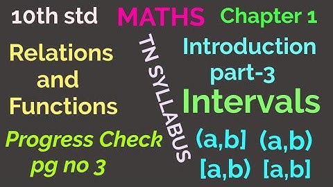 10th std/ MATHS/ Chapter 1/ Relations and Functions/ Introduction Part 3