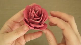 EASY DIY ROSE FROM AN EGG CARTON!
