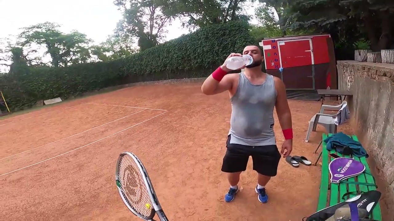 Теннис на грунте от первого лица | GOPRO HERO 8 BLACK