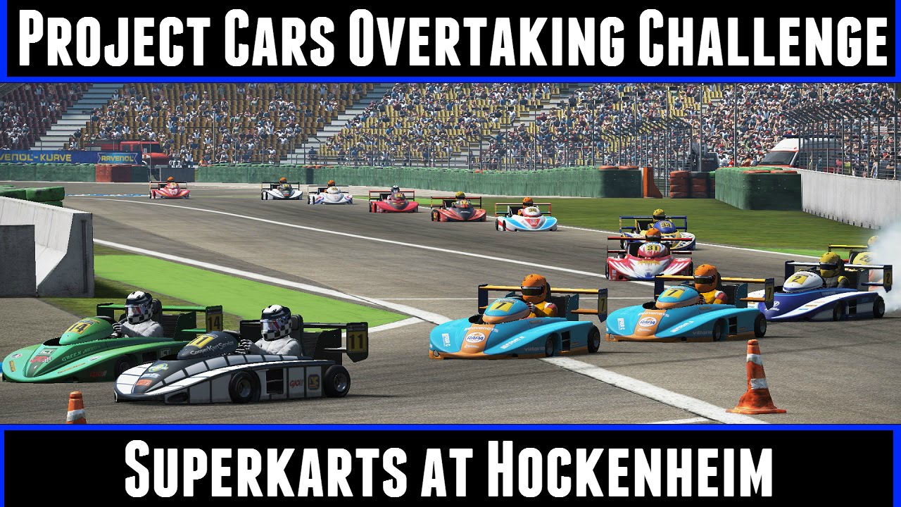 Project Cars Overtaking Challenge Superkarts At Hockenheim (60 FPS)