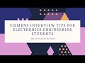 Siemens interview tips for electronics engineering students  siemens energy ltd 