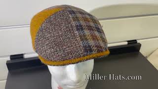Men's Patchwork Pub cap made in Italy by Marone Hats.  #hats #mensfashion #flatcapeurotalk