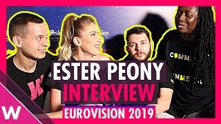 Ester Peony (Romania) Interview @ Eurovision 2019 first rehearsal