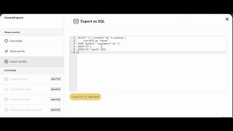 Using SQL in Trevor