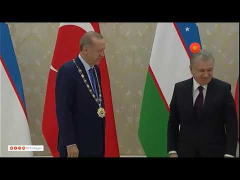 Cumhurbaşkanı Erdoğan’a Özbekistan’da Yüksek Düzeyli İmam Buhari Nişanı takdim edildi