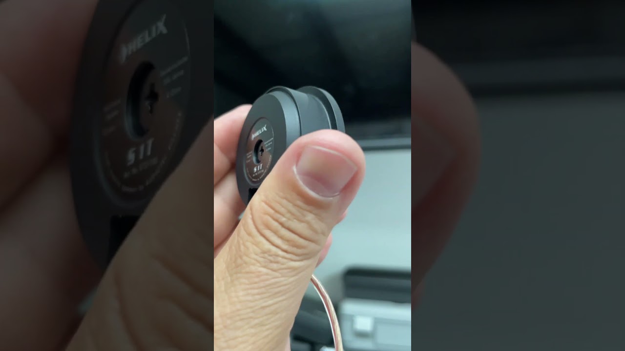 Close up of the Helix tweeter. 