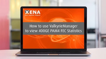 View PAM4 400GE FEC errors in ValkyrieManager