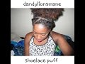 Easy Shoelace Puff (Natural Hair)