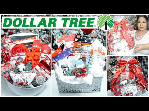 DOLLAR TREE CHRISTMAS GIFT BASKETS | UNIQUE DOLLAR STORE $1 GIFT IDEAS 2019