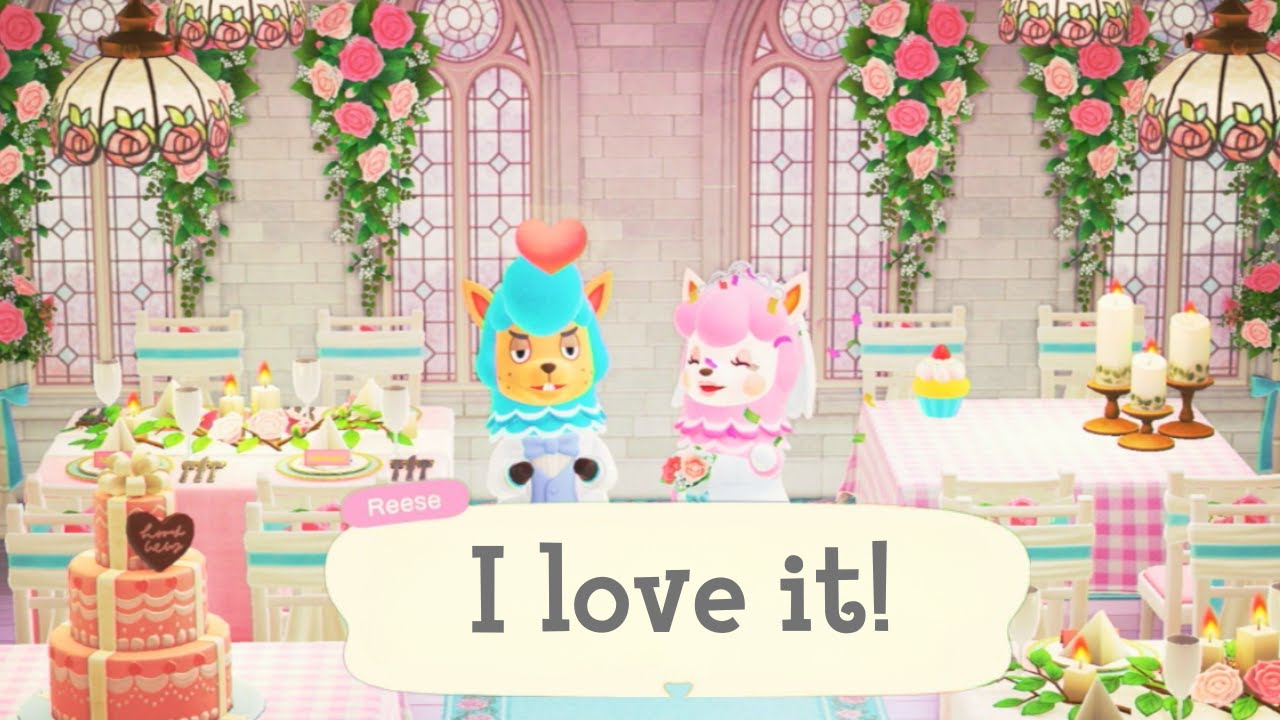 giving reese and cyrus their dream wedding! animal crossing | new horizons