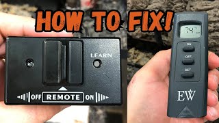How to fix your Everwarm Gas Fireplace Remote (Model 4001THA)