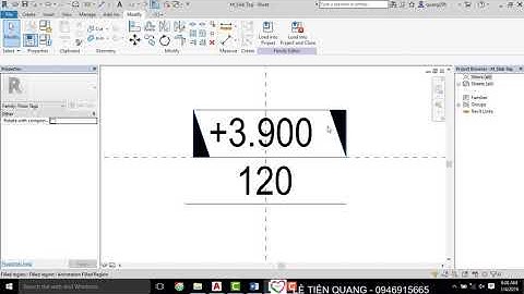 Tự học Revit Structure Bài 18 Hướng dẫn hiệu chỉnh tag sàn trong Revit