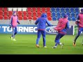 Viktoriáni před zápasem s CSKA Moskva