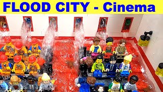 LEGO Real FLOOD CITY - PLANE Crash on TRAIN and DAM Collapse - DISASTER Action MOVIE ep 60