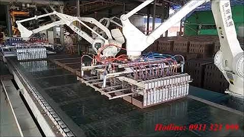 Robot xẾP gẠCh mỘc lÒ xoay