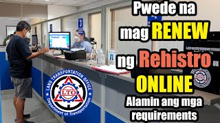 Renew ng Rehistro ng motor o sasakyan pwede na online ayon sa LTO alamin ang mga requirements