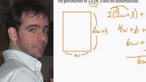 (Algebra 1) Word Problems - Geometry (Rectangle and Perimeter) Question #1