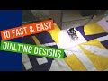 🏅 🥳 10 Fast & Easy Quilting Designs - Finish Your Quilt