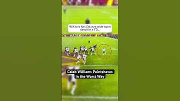 Caleb Williams BLATANTLY Pointshaves on MNF #shorts