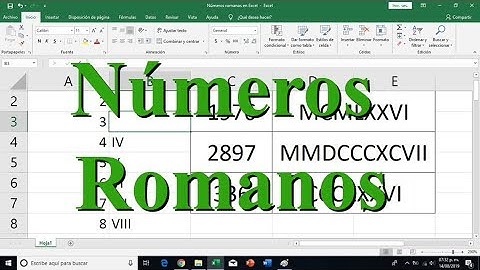 Números romanos en Excel