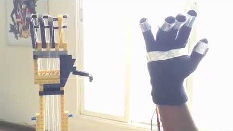 Lego Arm - Glove Controller with Arduino and Servo Motors