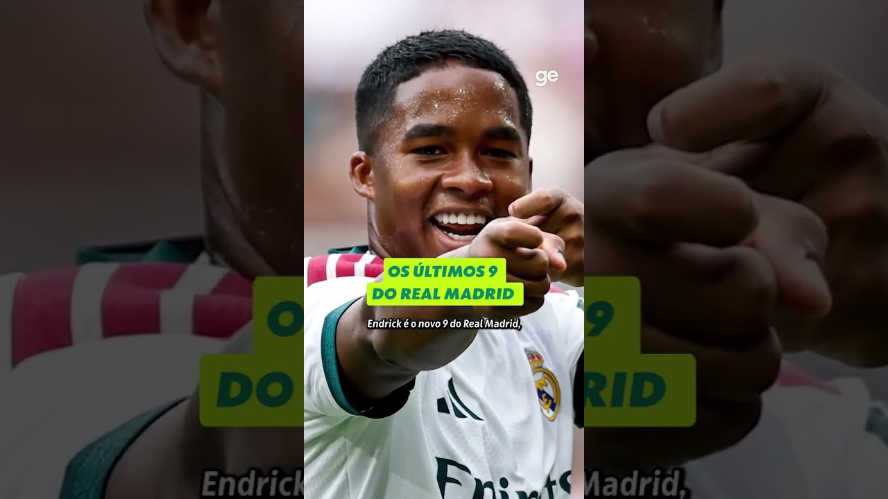 OS ÚLTIMOS ATLETAS QUE VESTIRAM A CAMISA 9 DO REAL MADRID | #shorts | ge.globo