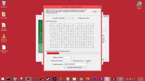 Learning Veracrypt Part 42, Creating a random sized keyfile