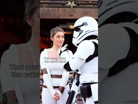 Rey got caught by the stormtroopers…