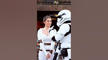 Rey got caught by the stormtroopers…