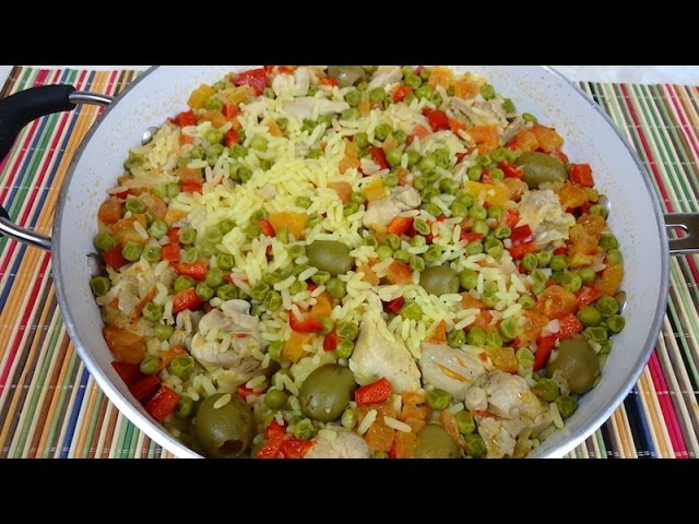 Arroz con Pollo y Aceitunas - Muy Fácil de Preparar! | Mi Cocina Rápida - Karen