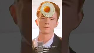 Rick Astely Cooks An Egg🥚 #shorts #rickastley  #memes