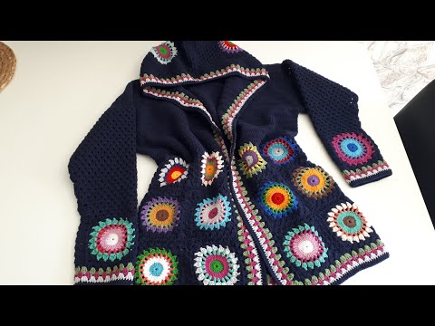 Video 3.. / Motifli hırka yapılışı /Crochet Cardıgan /Zara hırka