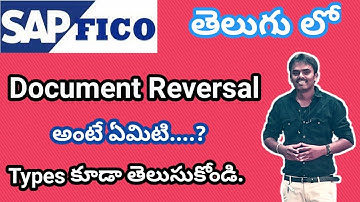 What is Document Reversal  in Sap FICO Telugu | Types of Document Reversals in FICO - By Lokesh