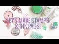 Let's make stamps and ink pads! DIY ink pads using old make-up supplies