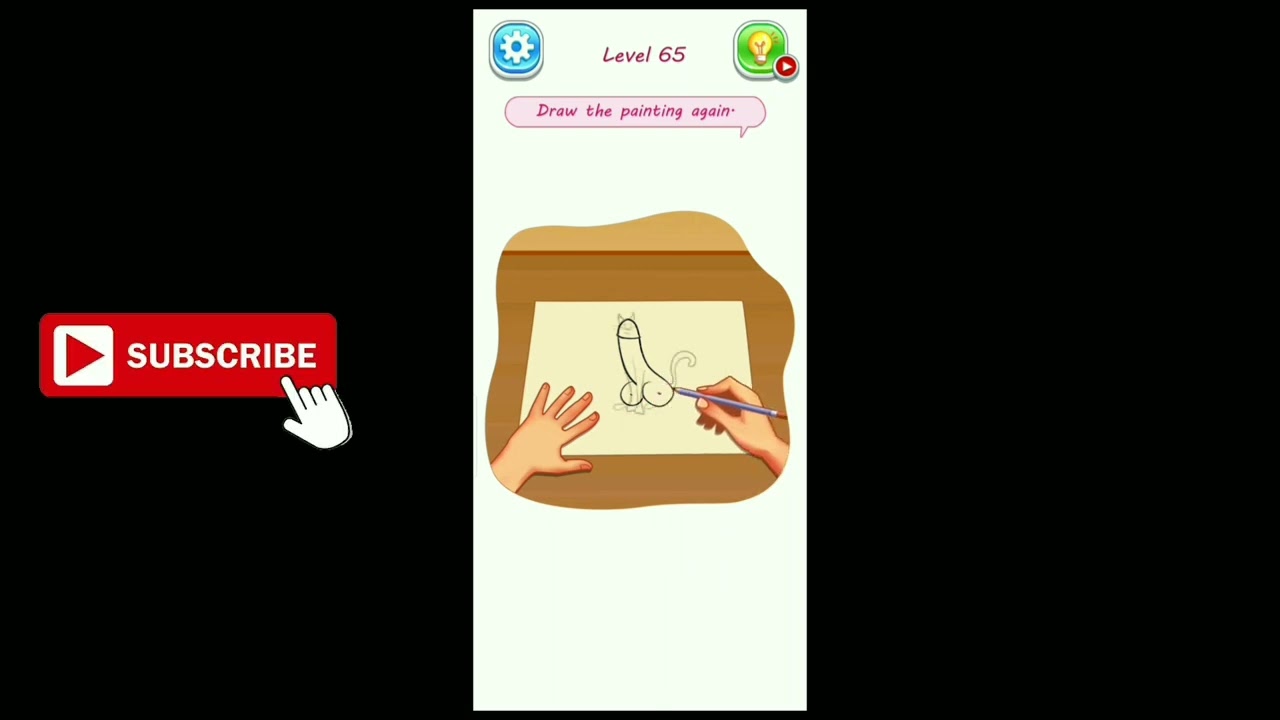 Brain Nurse Tricky Story Level 65 Draw the painting again