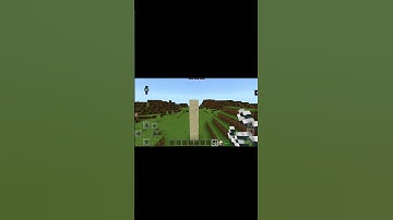 HOW TO MAKE FLOATING SAND IN MINECRAFT  - #SHORTS