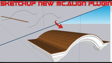 How to Use  New Mc-Align Plugin in SketchUp_(Edge to 3D Model)