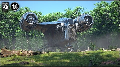 Razorcrest landing recreated || Blender || Unreal Engine 5.1