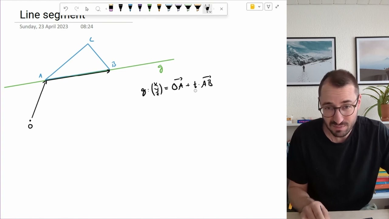 Vector Equation of Line: Line Segment