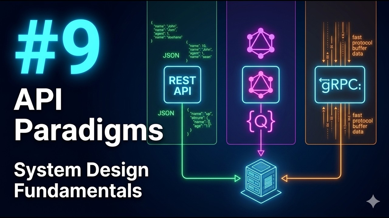 9 - API Paradigms Explained | System Design Fundamentals #systemdesign ...