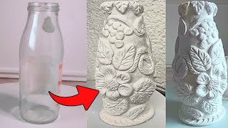 🐰BEAUTIFUL Vase in just few Steps! - DIY for home decoration 😁