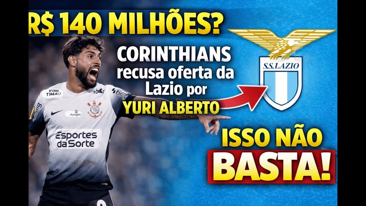 Yuri Alberto na mira da Lazio! Corinthians revela proposta e surpreende