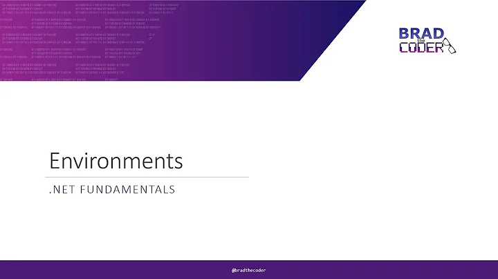 ASP.NET Fundamentals - Environments (how to use environments)