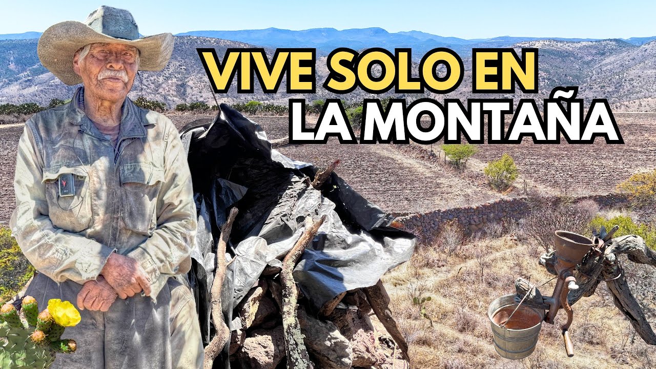 UN ANCIANO QUE VIVE EN UNA CUEVA EN LA MONTAÑA HACE 53 AÑOS