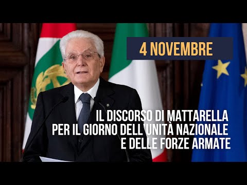 Il discorso di Mattarella per il Giorno dell’Unità Nazionale e delle Forze Armate
