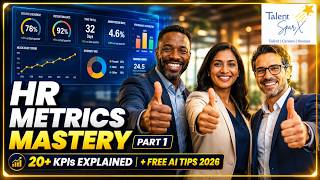 HR Metrics Mastery- Part 1: 20 Basic HR KPI Explained + Free AI Tools (Claude AI Guide) | View in HD