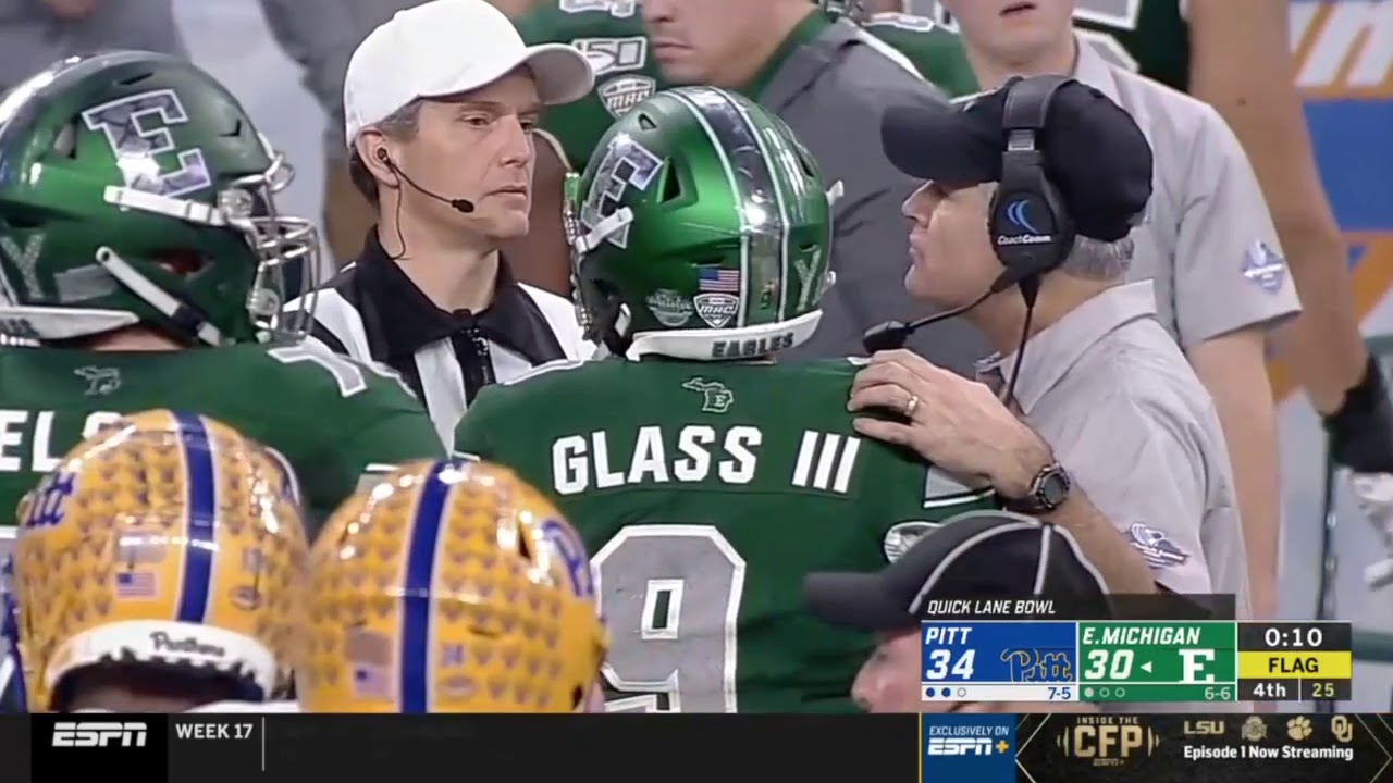 Eastern Michigan QB Mike Glass III Ejected after Punching Referee YouTube