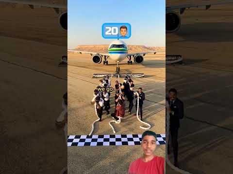 how many people to pull a plane?
